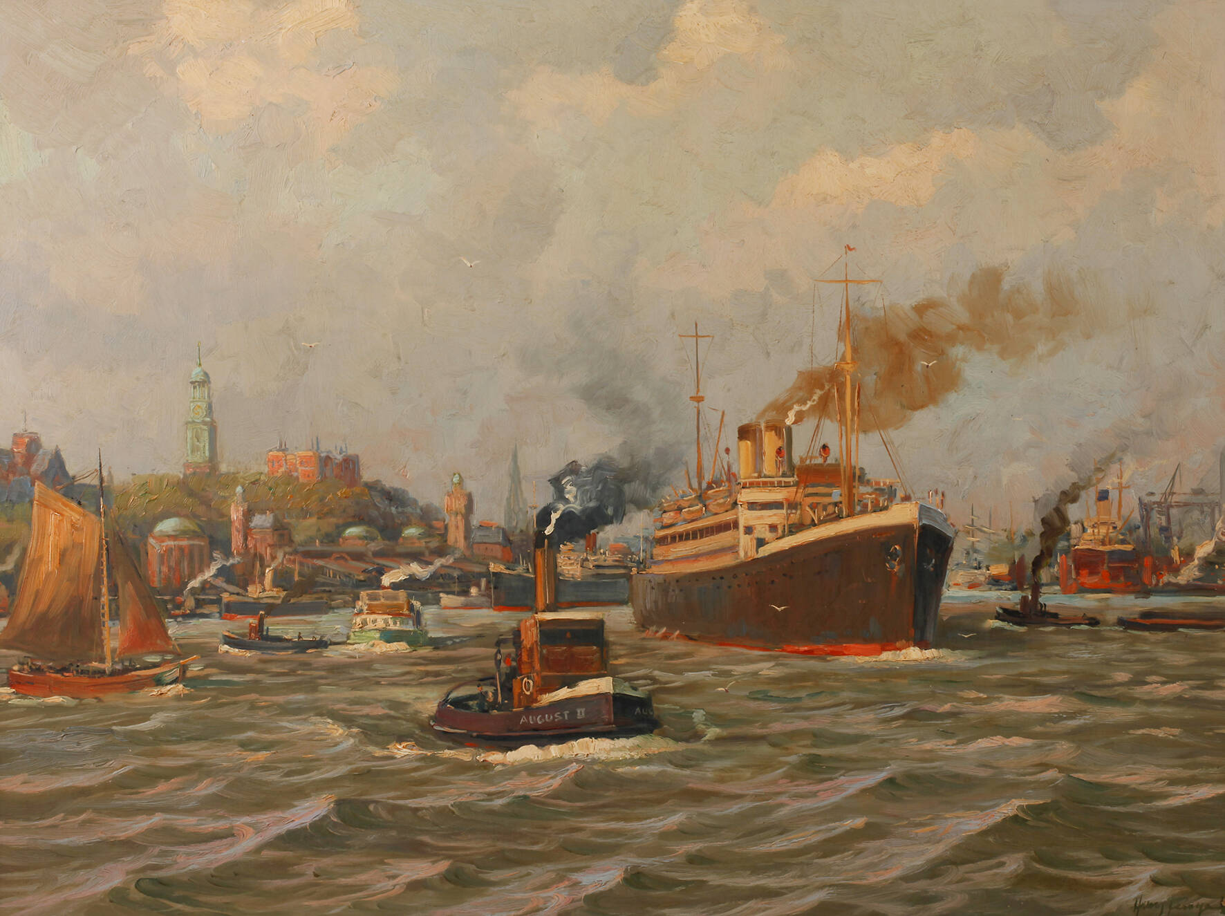Hans Fenger, Hamburger Hafen