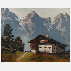 R. Graumüller, Alpiner Bauernhof