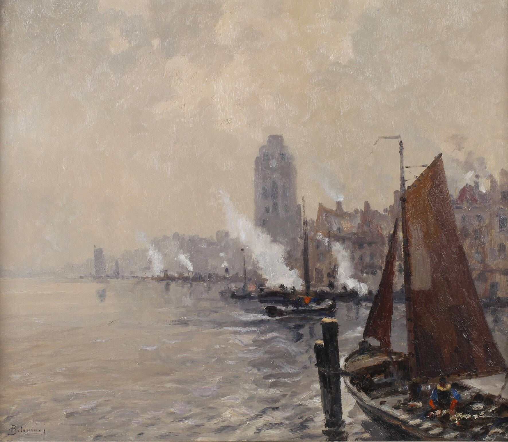 B. Hennig, Stadt am Wasser