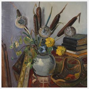 Astrid Holm, Stillleben mit Rohrkolben