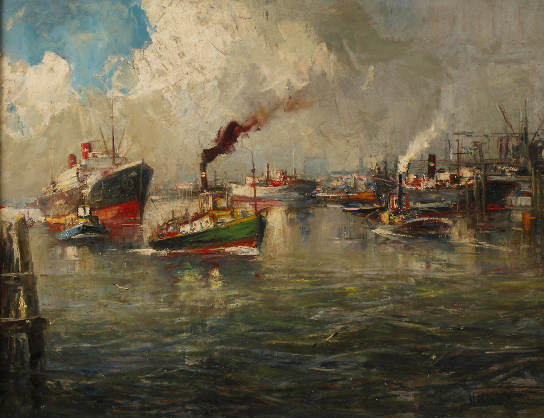 Willy Holtmann, Im Hamburger Hafen