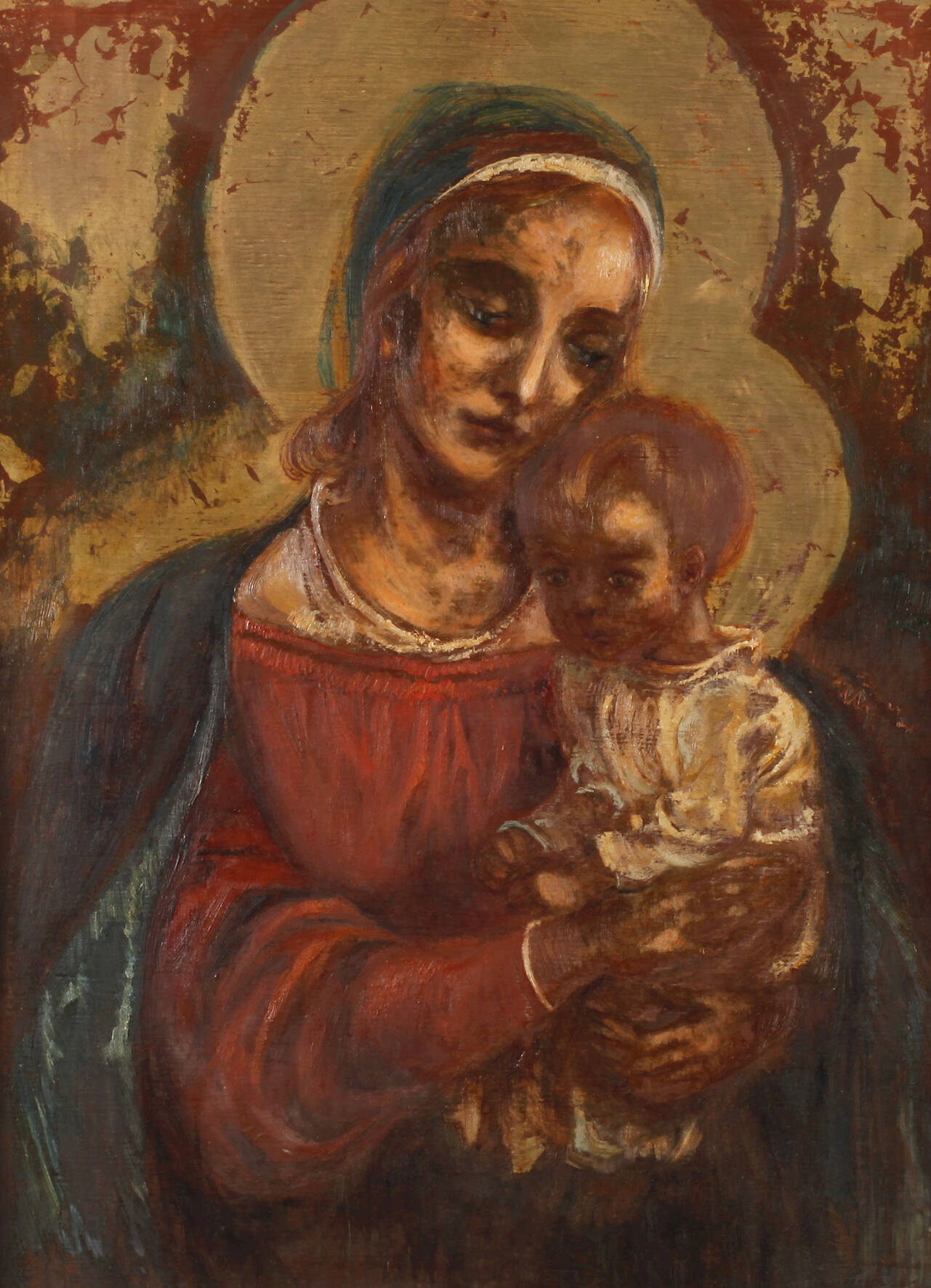 Walter Honeder, attr., Madonna mit dem Jesuskind