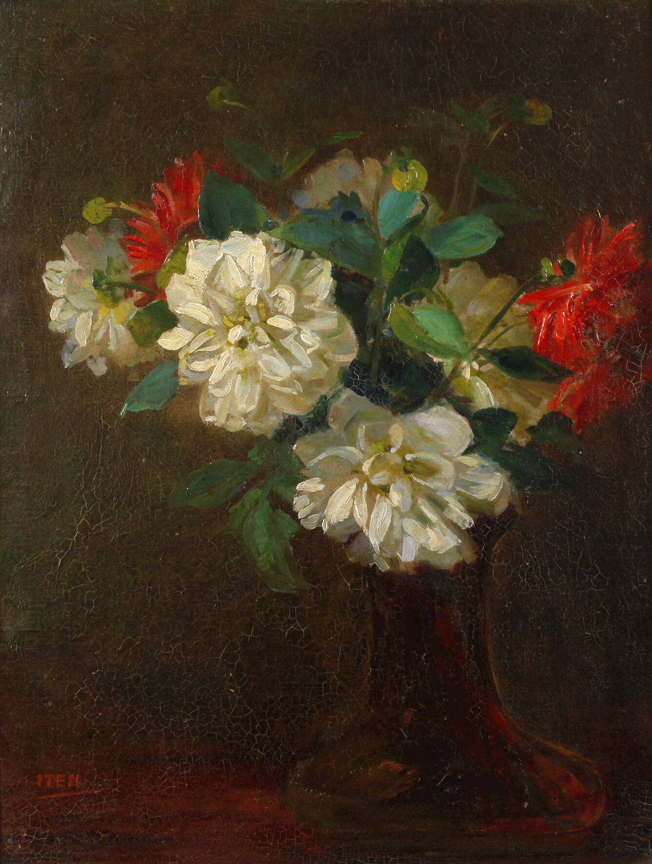 Hans Iten, attr., Dahlienstillleben