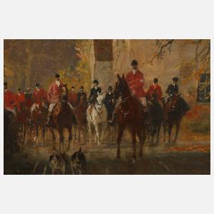 Prof. Georg Koch, Aufbruch zur Parforcejagd