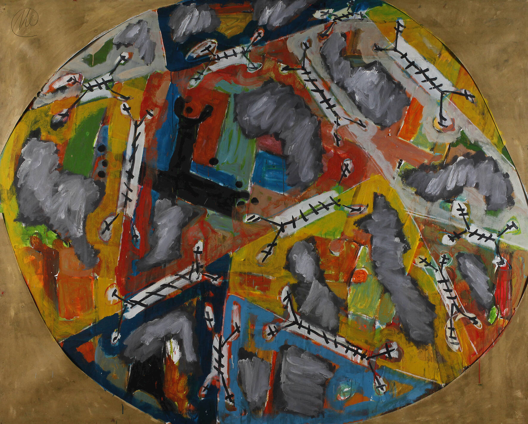 Prof. Markus Lüpertz, "Wolken + Gewitter"