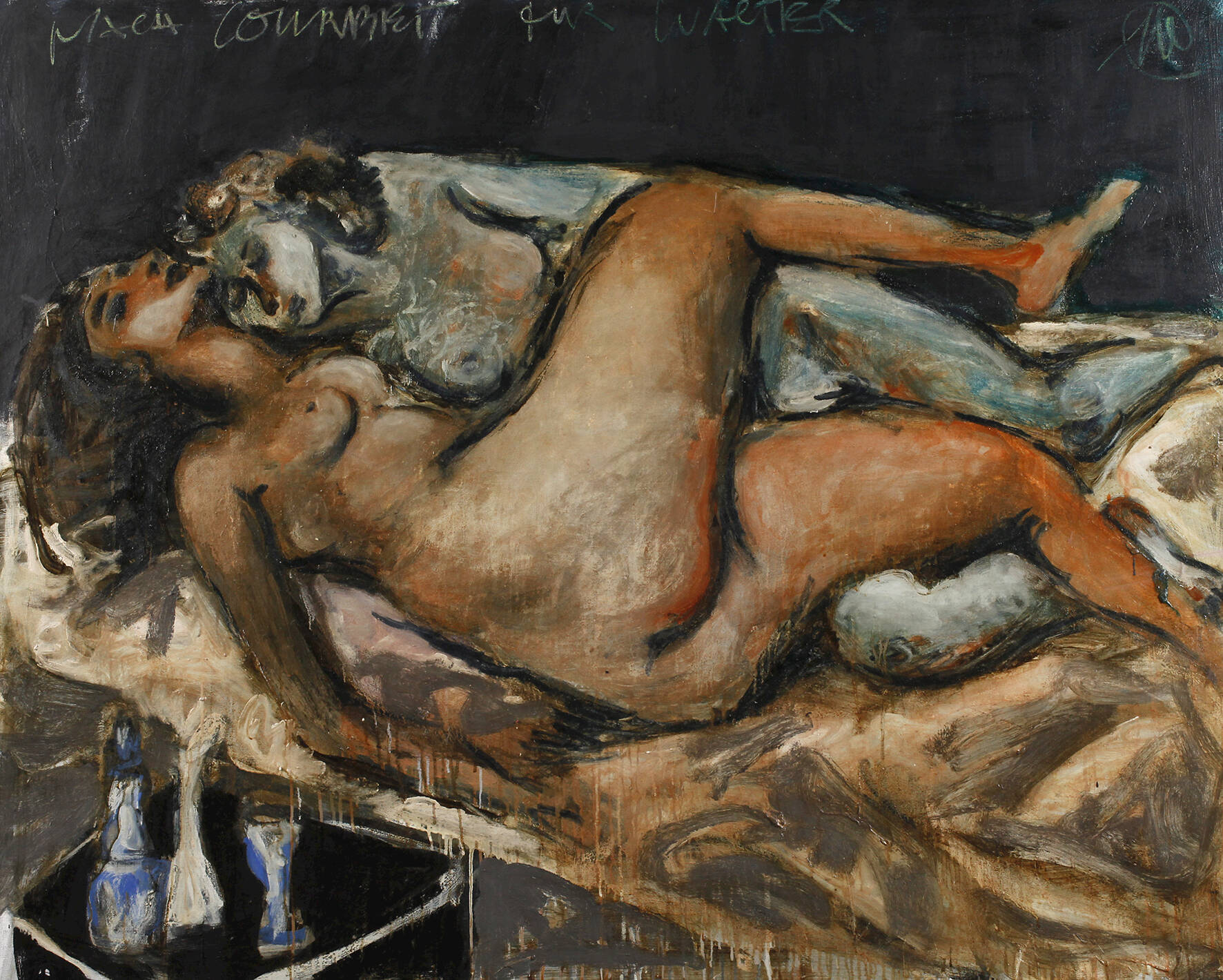 Prof. Markus Lüpertz, „nach Courbet für Walter“