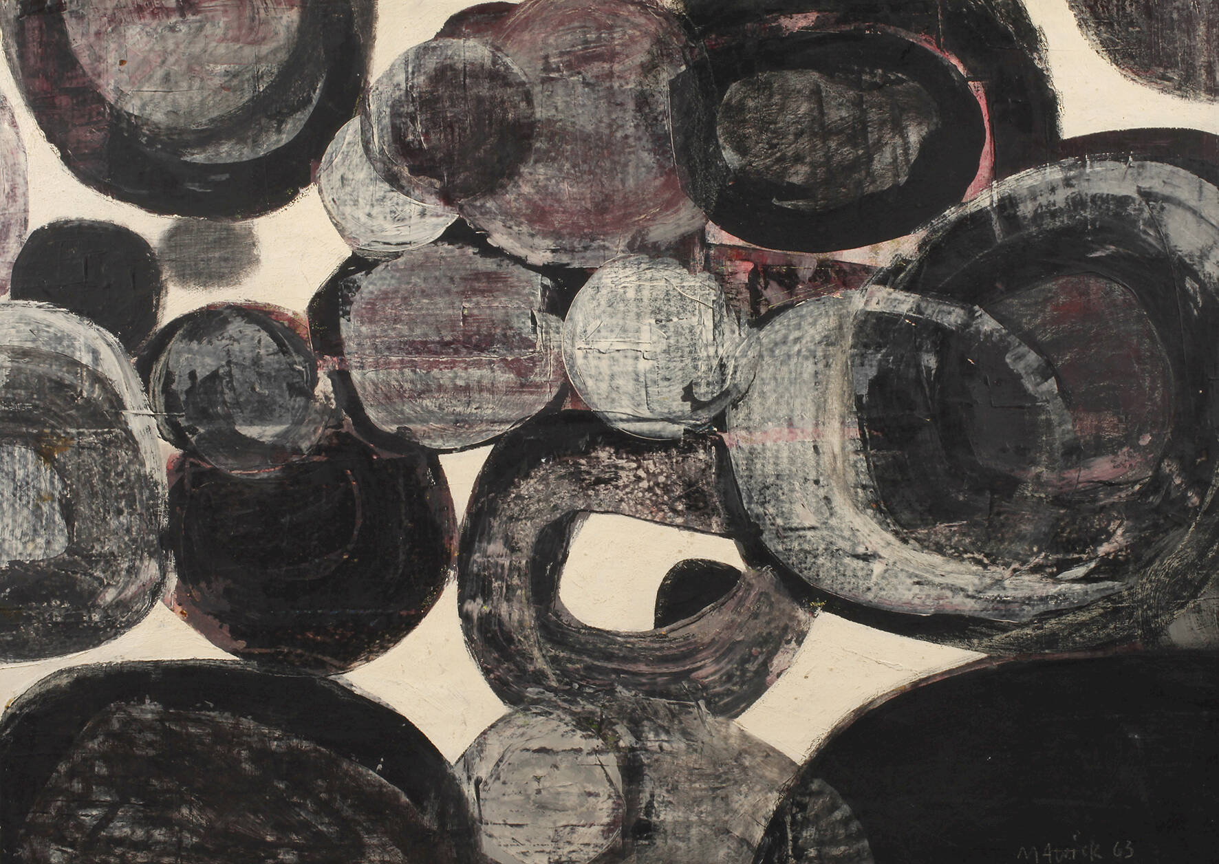 Walter Mawick, attr., Graue Komposition