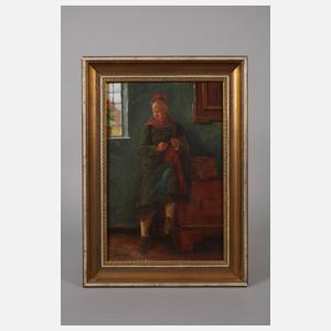 Anders Montan, Junge Frau im Interieur