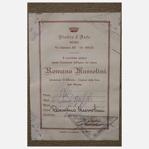 Romano Mussolini, Straße zum Amphitheater