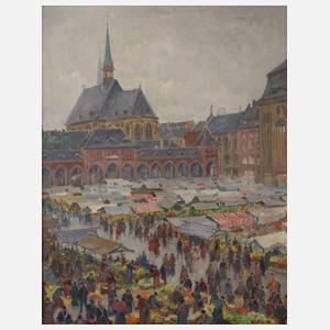 Willy Nus, "Wochenmarkt in Dortmund"