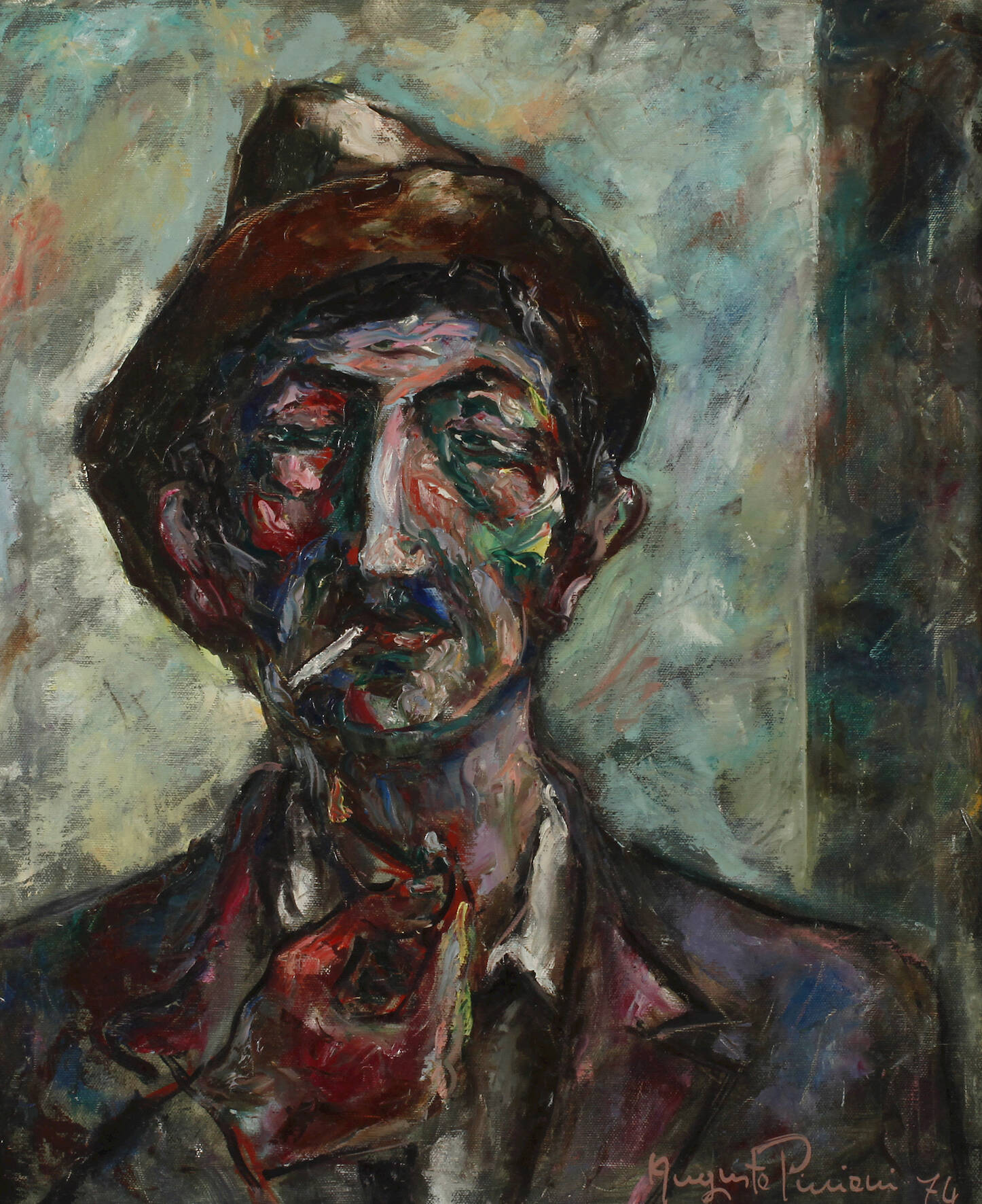 Augusto Piniani, "Der Raucher"