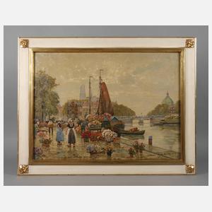 Franz Max Richter-Reich, Blumenmarkt in Amsterdam