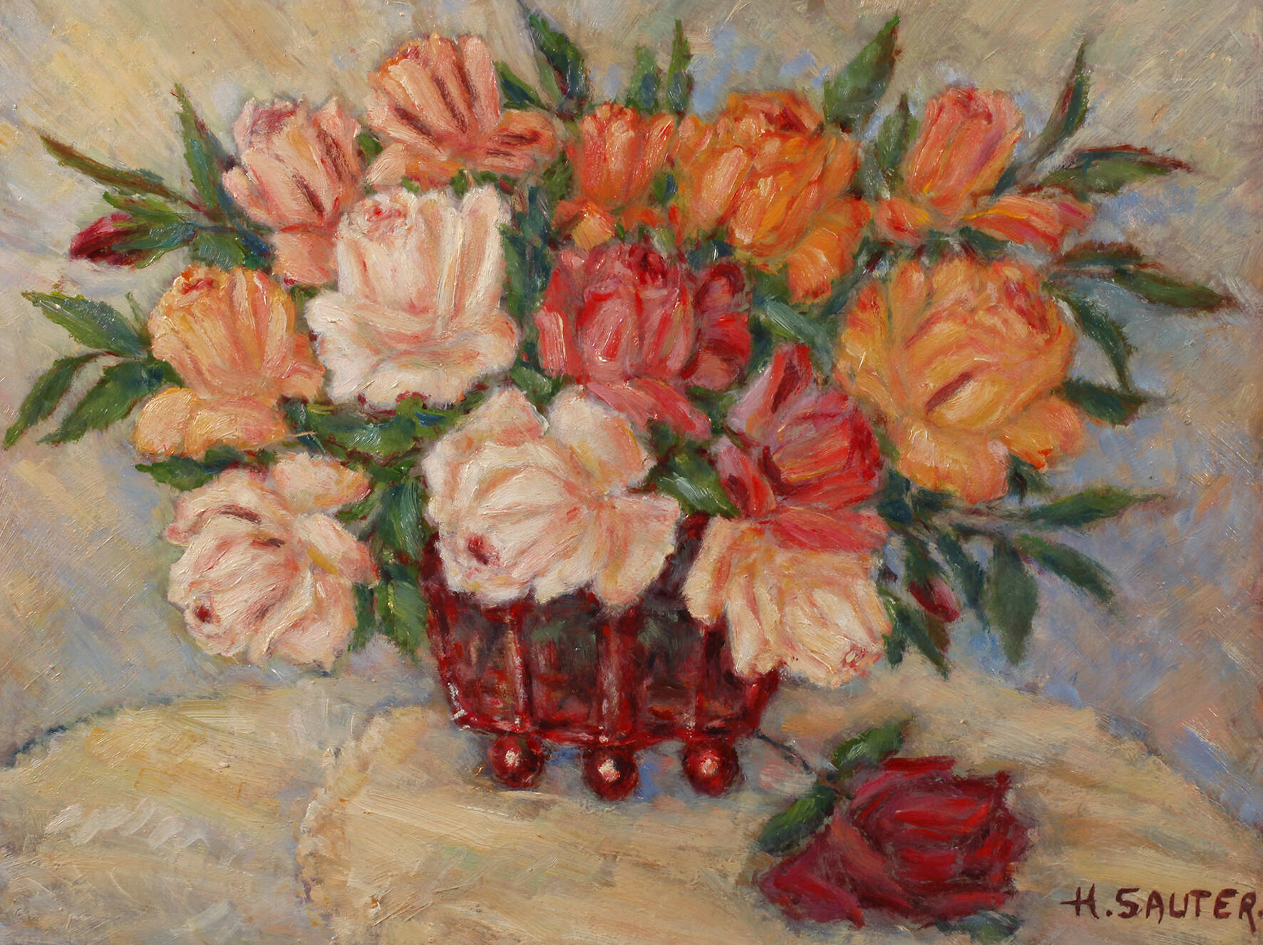 Hermann Sauter, Rosenstillleben