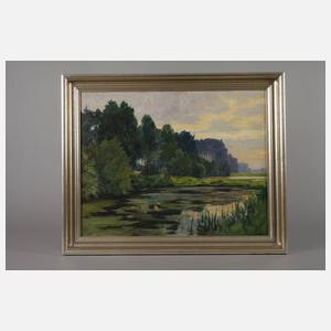 Walter Schölei-Breslau, Teich am Waldrand