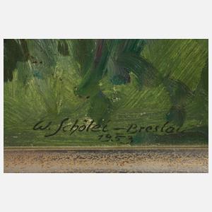 Walter Schölei-Breslau, Teich am Waldrand