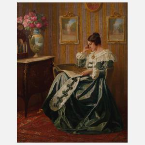 Prof. Karl Maria Schuster, Lesende Dame