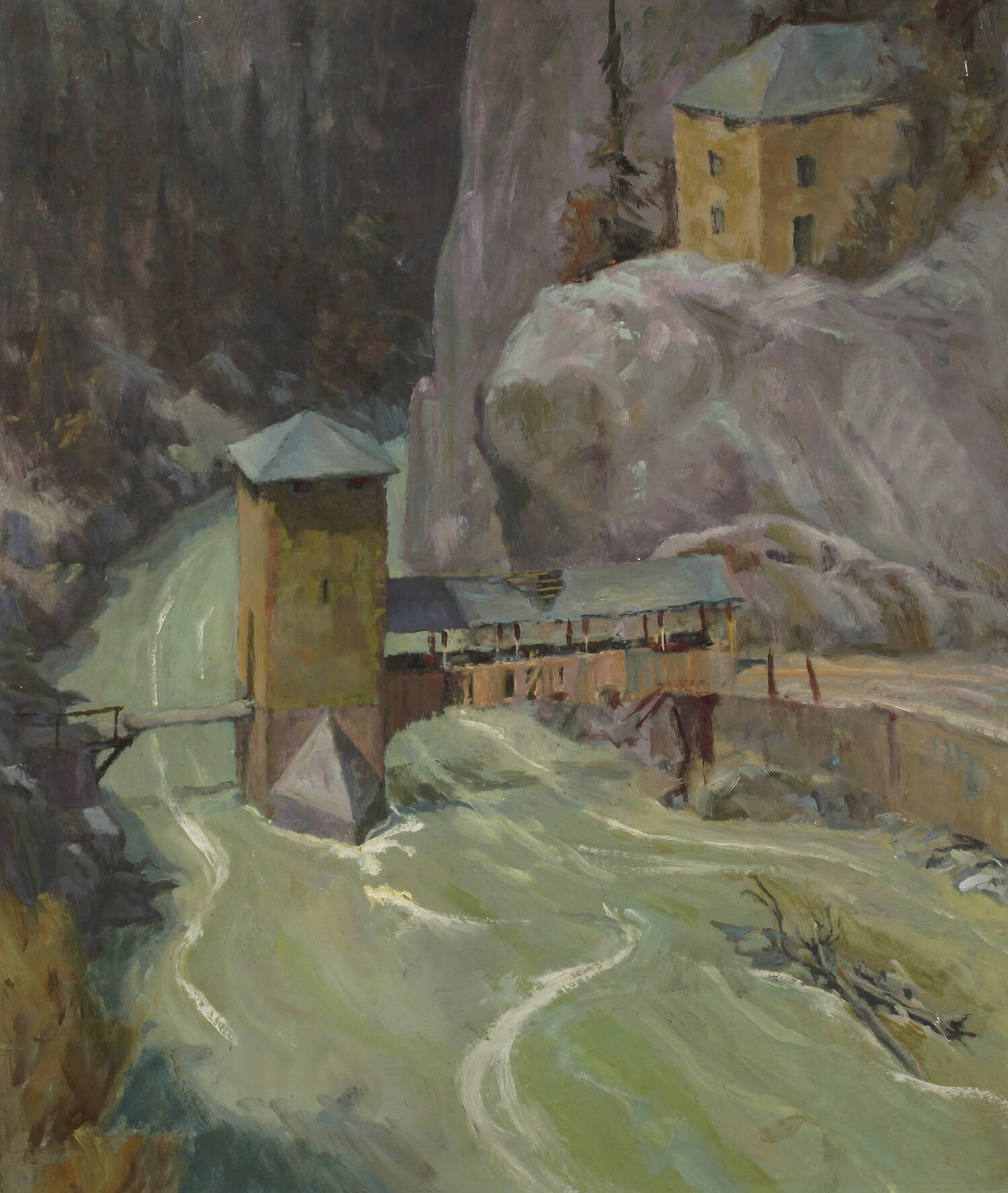 Georg Söderlund Hansen, Brücke in der Schlucht