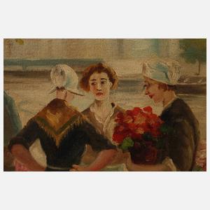 A. F. Stolzenberg, Holländischer Blumenmarkt