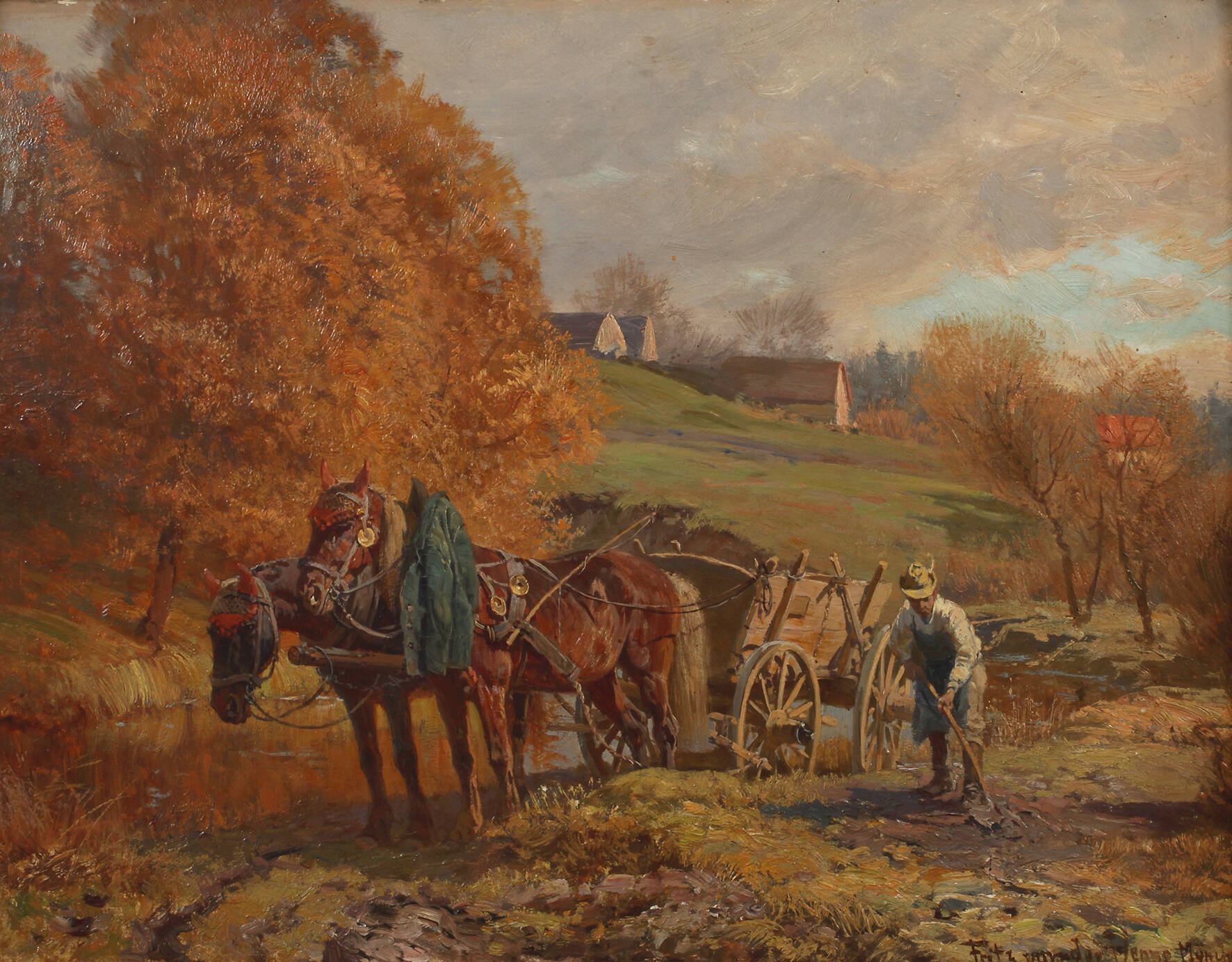 Fritz van de Venne, "Pferde"