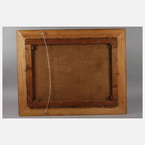 Andächtige Dame im Interieur