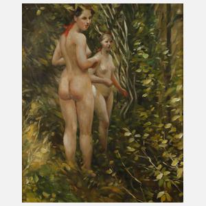 Mädchenakte im Waldesdickicht