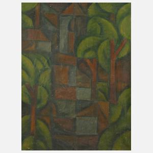 Kubistische Waldlandschaft