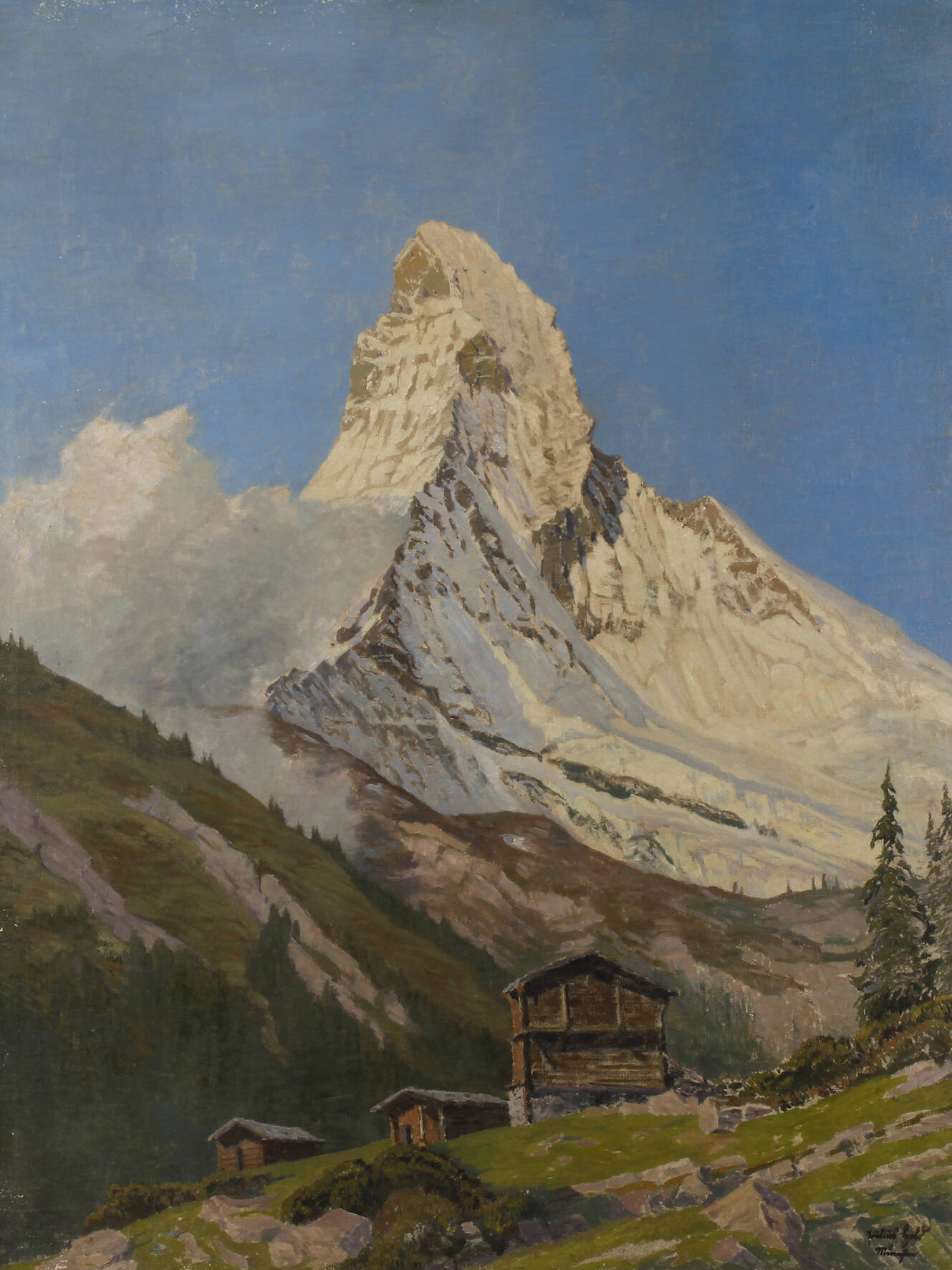 Julius Gold, Blick zum Matterhorn