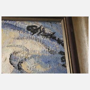 Expressionistische Dorfansicht