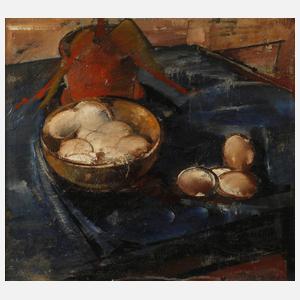 Stillleben mit Hühnereiern