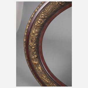 Ovalrahmen mit Fruchtgirlande