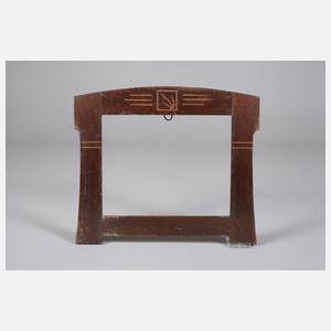 Konvout Jugendstilrahmen mit Kerbschnitzerei