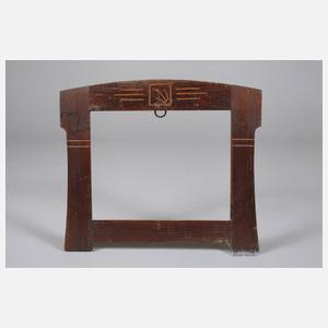 Konvout Jugendstilrahmen mit Kerbschnitzerei