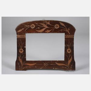 Konvout Jugendstilrahmen mit Kerbschnitzerei