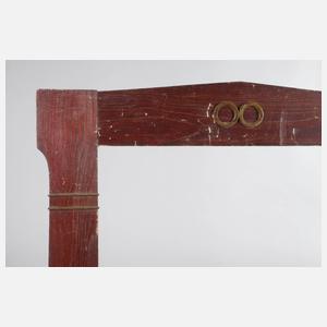 Jugendstilrahmen mit Messingapplikationen