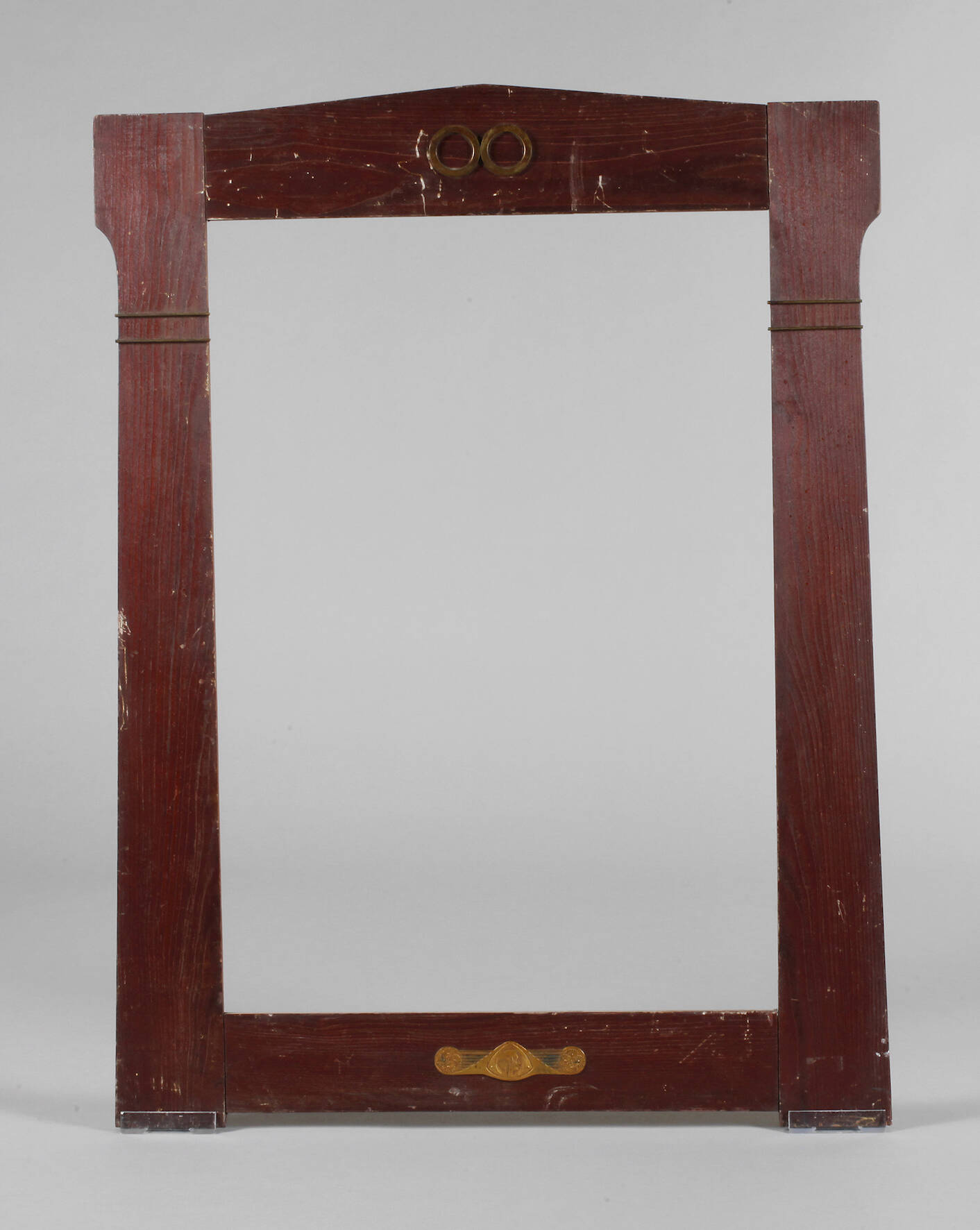 Jugendstilrahmen mit Messingapplikationen