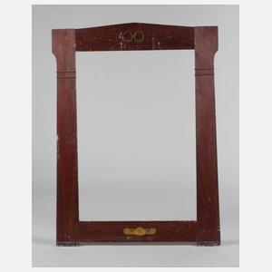 Jugendstilrahmen mit Messingapplikationen