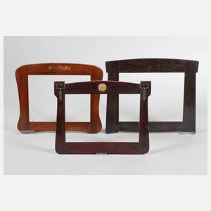 Drei Jugendstilrahmen