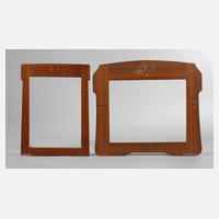 Zwei Jugendstilrahmen mit Messingapplikationen111