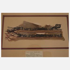 Fünf historische Textilfragmente