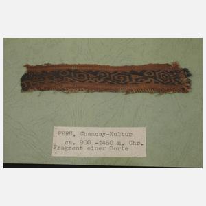 Fünf historische Textilfragmente