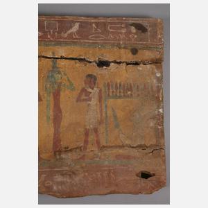Altägyptisches Kastensarg-Fragment