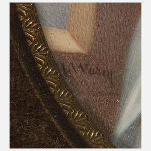 Elfenbeinminiatur im Etui