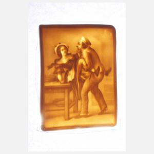 Fünf Lithophanien Erotika