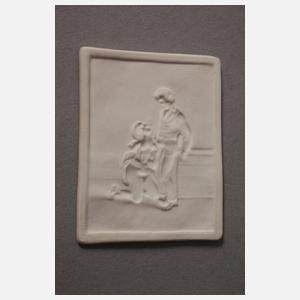 Fünf Lithophanien Erotika