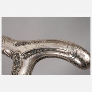 Spazierstock Silber