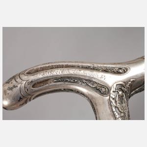 Spazierstock Silber