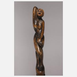 Geschnitzter Spazierstock