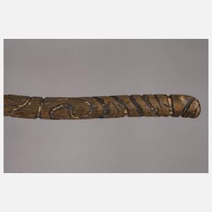 Geschnitzter Spazierstock