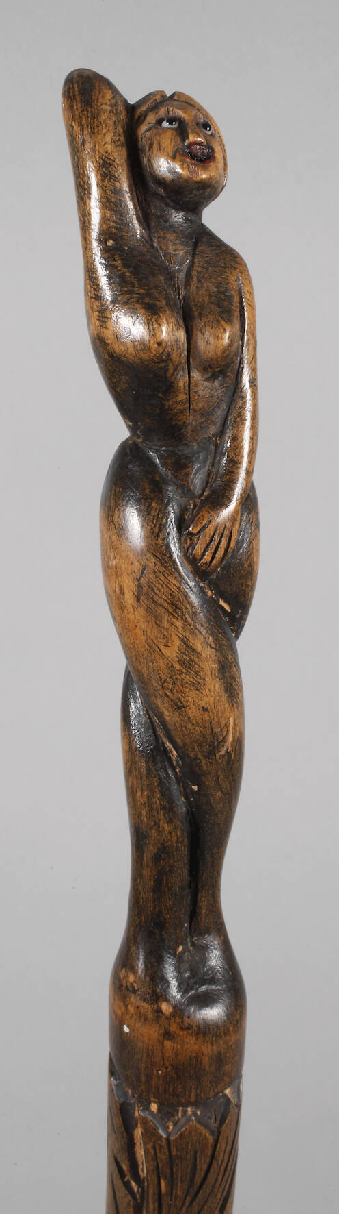 Geschnitzter Spazierstock