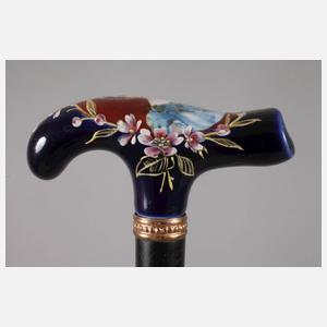 Spazierstock Porzellan